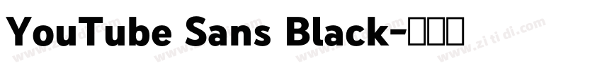 YouTube Sans Black字体转换 YouTube Sans Black字体转换